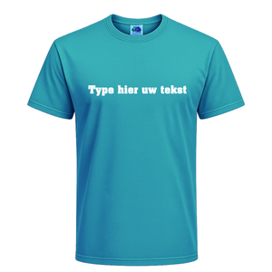 T-shirt heren incl. opdruk borst Flex Wit - afb. 1
