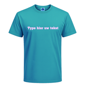 T-shirt heren incl. opdruk borst Flex Baby Rose - afb. 1