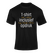 T-shirt Zwart incl. opdruk groot aan voorzijde - afb. 2
