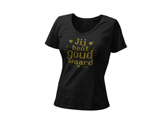 brievenbus cadeau T-shirt goud waard - afb. 2