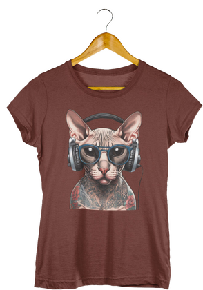 Textiel transfer A3  Naaktkat 2 - afb. 1