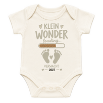 Strijktransfer Klein Wonder – Zwangerschapsaankondiging Blauw