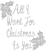 Vel Strijkletters All I Want For Christmas Glitter Zilver - afb. 2