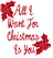 Vel Strijkletters All I Want For Christmas Design Carbon Rood - afb. 2