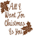 Vel Strijkletters All I Want For Christmas Design Leer Bruin - afb. 2