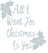 Vel Strijkletters All I Want For Christmas Design Metaalpop - afb. 2