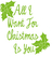 Vel Strijkletters All I Want For Christmas Polyester Ondergrond Appelgroen - afb. 2