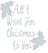 Vel Strijkletters All I Want For Christmas Polyester Ondergrond Zilver - afb. 2