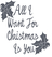 Vel Strijkletters All I Want For Christmas Flex Licht Graphiet - afb. 2