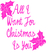 Vel Strijkletters All I Want For Christmas Flex Magenta - afb. 2