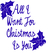Vel Strijkletters All I Want For Christmas Flex Royal Blauw - afb. 2