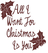 Vel Strijkletters All I Want For Christmas Flock Burgundy - afb. 2