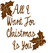 Vel Strijkletters All I Want For Christmas Flock Bruin - afb. 2