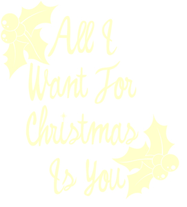 Vel Strijkletters All I Want For Christmas Flex Beige - afb. 2