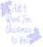 Vel Strijkletters All I Want For Christmas Flock Lavendel - afb. 2