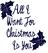 Vel Strijkletters All I Want For Christmas Flock Navy Blauw - afb. 2