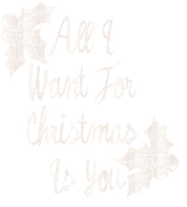 Vel Strijkletters All I Want For Christmas Glitter White Glitter 444 - afb. 2