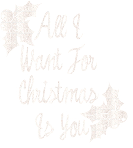 Vel Strijkletters All I Want For Christmas Glitter Wit - afb. 2