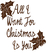 Vel Strijkletters All I Want For Christmas Glitter Bruin - afb. 2