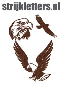Vel Strijkletters Arend Glitter Brons Glitter 452 - afb. 1