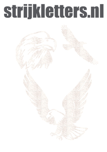 Vel Strijkletters Arend Glitter White Glitter 444 - afb. 1