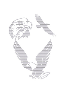 Vel Strijkletters Arend Glitter Rainbow White 488 - afb. 2