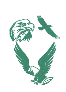 Vel Strijkletters Arend Glitter Emerald Glitter 427 - afb. 2