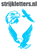 Vel Strijkletters Arend Glow in the Dark Blauw - afb. 1