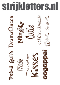 Vel Strijkletters Bijnamen Glitter Brons Glitter 452 - afb. 1