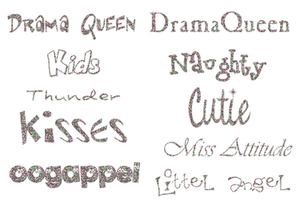 Vel Strijkletters Bijnamen Glitter Regenboog Multicolor 453 - afb. 2