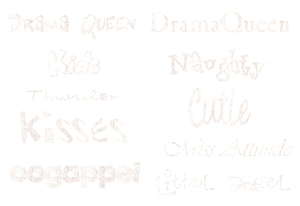 Vel Strijkletters Bijnamen Glitter White Glitter 444 - afb. 2