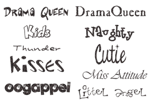 Vel Strijkletters Bijnamen Glitter Black Glitter 458 - afb. 2