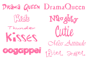 Vel Strijkletters Bijnamen Glitter Neon Pink Glitter 448 - afb. 2