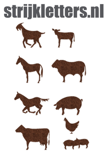 Vel Strijkletters Boerderij Glitter Brons Glitter 452 - afb. 1