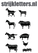 Vel Strijkletters Boerderij Flex BORSTLOGO - afb. 1