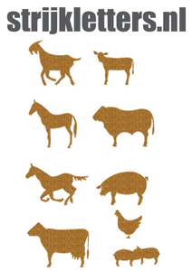 Vel Strijkletters Boerderij Glitter Dark Gold 429 - afb. 1