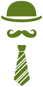 Vel Strijkletters Bolhoed Design Zebra Groen - afb. 2