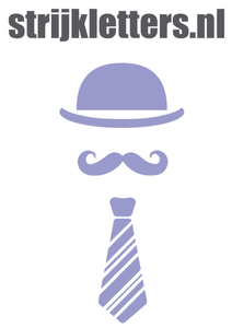 Vel Strijkletters Bolhoed Metallics Paars Metallic - afb. 1