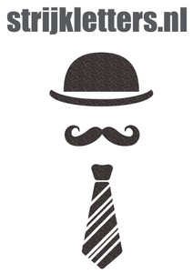 Vel Strijkletters Bolhoed Glitter Black Glitter 458 - afb. 1