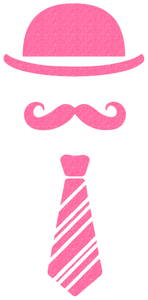 Vel Strijkletters Bolhoed Glitter Neon Pink Glitter 448 - afb. 2