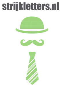 Vel Strijkletters Bolhoed Glitter Neon Green Glitter 447 - afb. 1