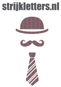 Vel Strijkletters Bolhoed Glitter Rose Gold Glitter 486 - afb. 1