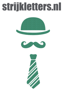 Vel Strijkletters Bolhoed Glitter Emerald Glitter 427 - afb. 1