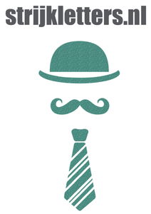 Vel Strijkletters Bolhoed Glitter Jade Glitter 482 - afb. 1