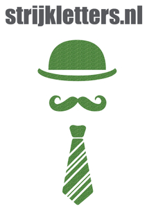 Vel Strijkletters Bolhoed Glitter Light Green Glitter 483 - afb. 1