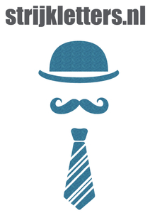 Vel Strijkletters Bolhoed Glitter Bleu Glitter 454 - afb. 1