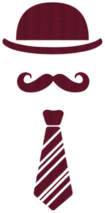 Vel Strijkletters Bolhoed Glitter Burgundy  Glitter 422 - afb. 2