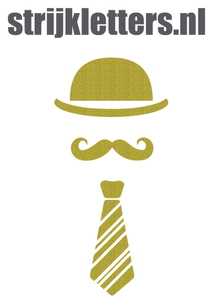 Vel Strijkletters Bolhoed Glitter Gold Glitter 451 - afb. 1