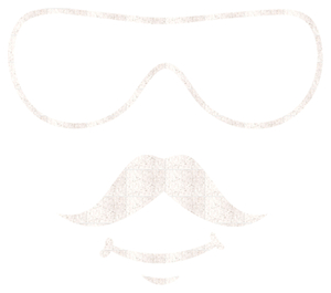 Vel Strijkletters Bril 2 Glitter White Glitter 444 - afb. 2