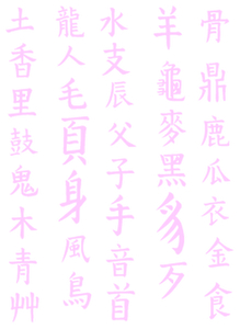Vel Strijkletters Chinese Tekens Flex Baby Rose - afb. 2